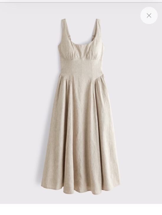 Abercrombie & Fitch Dresses & Skirts - Sleeveless Beige Linen Dress